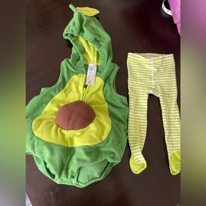 Carters Avocado costume 12 months. GUC